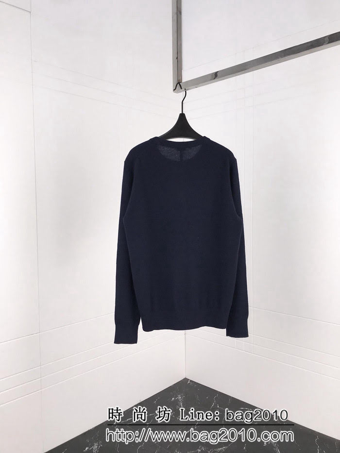 LOEWE羅意威 18SS秋冬最新款 基礎調logo刺繡 男款奴羊毛毛衣 打底百搭款式 ydi2438
